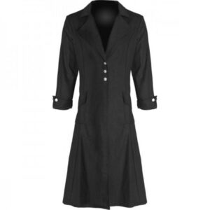 Possessed Men Black Gothic Cotton Coat