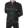 Old Military Black Gothic Style Jacket