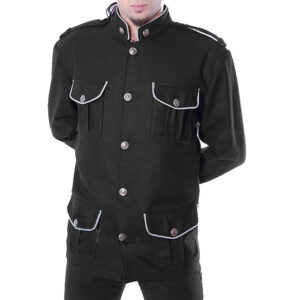 Old Military Black Gothic Style Jacket