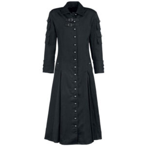 Neo Hunter Long Black Trench Gothic Coat