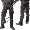 Men's Black Gothic Bondage Trouser