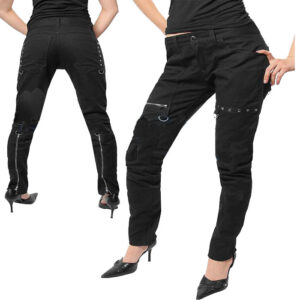 Gothic Black Ladies Trouser