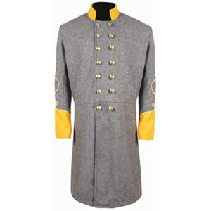 CW Cavalry Major's Dual Breasted Frock Coat With Yellow Collar & Cuff