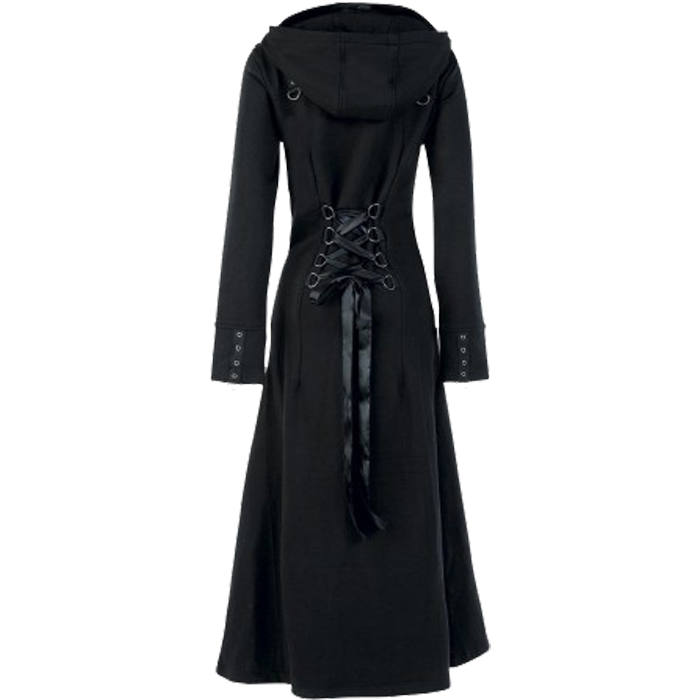 Gothic Ladies Long Majestic Industrial Coat Gothic Ladies Long Majestic Industrial Coat