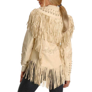 Cow Leather Native American Western Women's Jacket