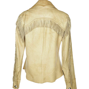 Cow Fringes Hand Made Men's Western Leather Jacket
