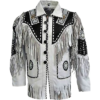 Cowboy Western Jacket, Eagle Beads And Fringes