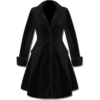 Gothic Ladies Black Velvet Frock Coat
