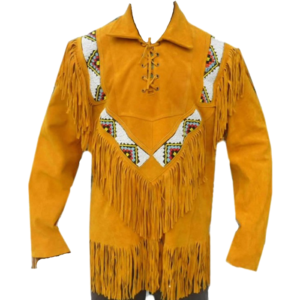 Western Style Pullover Suede Men's Leather Shirt