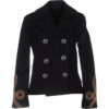 BLACK WOOL WITH GOLD BRAID JACKET