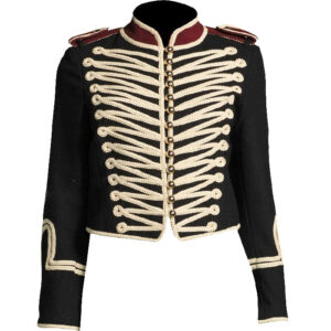 HUSSAR TWILL MARCHING BAND JACKET BLACK