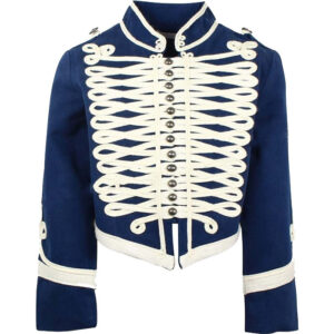 MILITARY MEDIUM BLUE WOOL JACKET