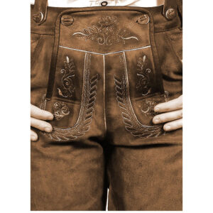 Dark Brown Knee Long Trachten Bundhosen