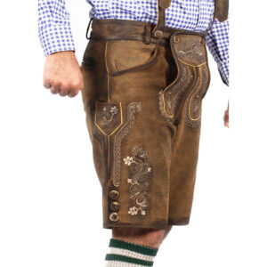 Dark Brown Short Trachten Lederhosen