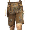 Green Deer Motifs Brown Lederhosen