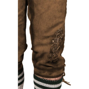 Dark Brown Knee Long Trachten Bundhosen