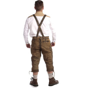 Deep Brown Knee Long Bundhosen