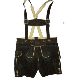 Antique Brown Goat Lederhosen with suspenders (Sam)