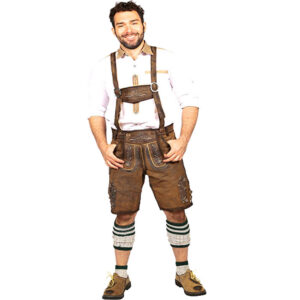 Dark Brown Short Trachten Lederhosen