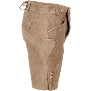 Imported Brown Buffalo Lederhosen with Belt and Suspenders