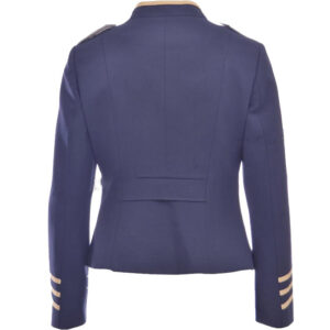 HUSSAR MEDIUM BLUE WOOL AND GOLD BRAID MILITARY JACKET
