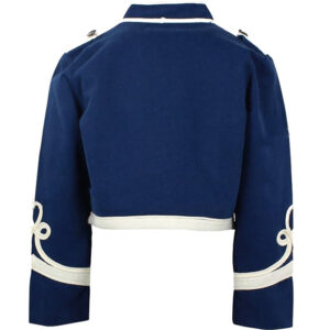 MILITARY MEDIUM BLUE WOOL JACKET