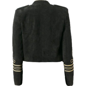 MILITARY STYLE BLACK BLAZER JACKET