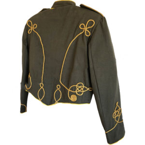 STEAMPUNK CIVIL WAR GREY COTTON MILITARY PARADE JACKET