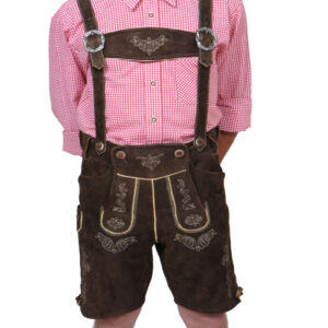 Brown Goat Lederhosen with suspenders