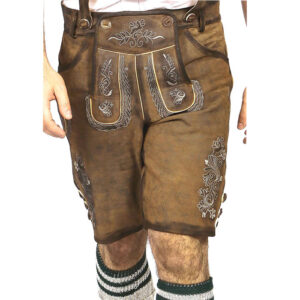Dark Brown Short Trachten Lederhosen