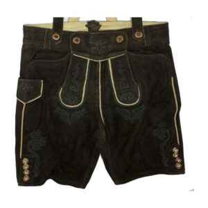Antique Brown Goat Lederhosen with suspenders (Sam)