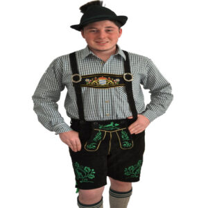 Black Cow Lederhosen with suspenders