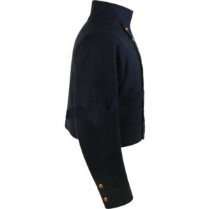BLUE WOOL MILITARY JACKET