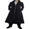 Men Black Gothic Long Coat
