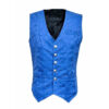 Brocade Men’s Victorian Blue Vest-0