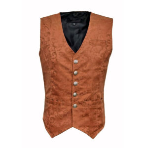 Brocade Men’s Victorian Gold Vest-0