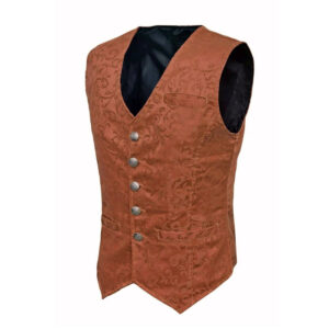 Brocade Men’s Victorian Gold Vest-2910