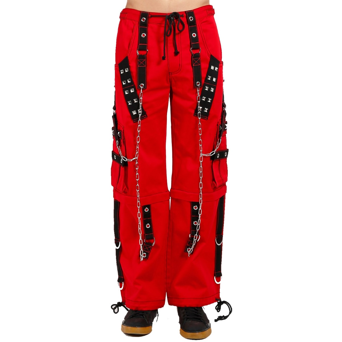 Gothic Bondage Handmade Alternative Punk Rock Red Baggy Tripp Pants-0 Gothic Bondage Handmade Alternative Punk Rock Red Baggy Tripp Pants-0