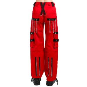 Gothic Bondage Handmade Alternative Punk Rock Red Baggy Tripp Pants-2726