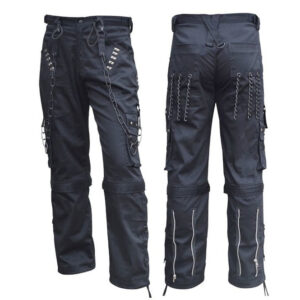 Gothic Bondage Men Long Pant Trouser-2728