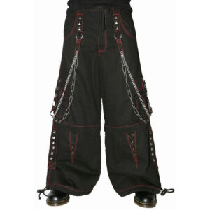 Gothic Men's Extreme Bondage Black Daggar Pant-0