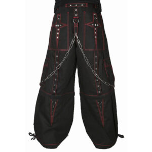 Gothic Men's Extreme Bondage Black Daggar Pant-2748