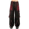 GOTHIC PUNK ROCKER CYBER GOTH BLACK PINK STEAMPUNK BIKER PANT-0