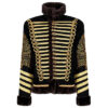 New Napoleonic Hussars Uniform Military Style Tunic Pelisse Jimi Hendrix Jacket Parade Drummer Officer Faux Fur