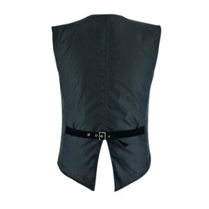 Men’s Brocade Black Damask Velvet Gothic Vest Waistcoat-2928