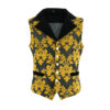 MEN’S MONARCH VEST BLACK & GOLD VICTORIAN SINGLE BREASTED WAISTCOAT-0