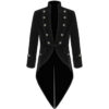 MEN,S VELVET VLADIMIR TUXEDO BLACK VELVET TAIL COAT GOTHIC STEAMPUNK VICTORIAN