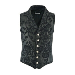 VICTORIAN GENTLEMAN’S ARISTOCRAT BLACK VEST-0