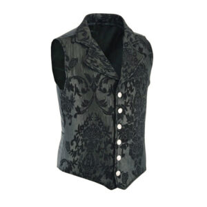 VICTORIAN GENTLEMAN’S ARISTOCRAT BLACK VEST-2983