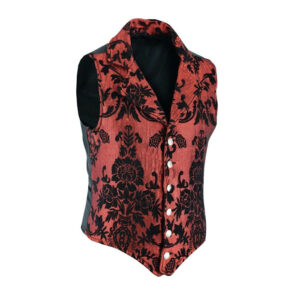 VICTORIAN GENTLEMAN’S ARISTOCRAT RED VEST-0